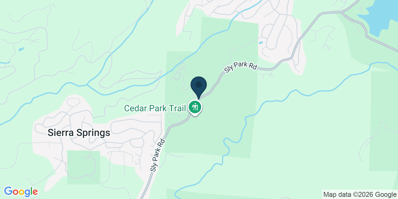 Map showing El Dorado County, CA