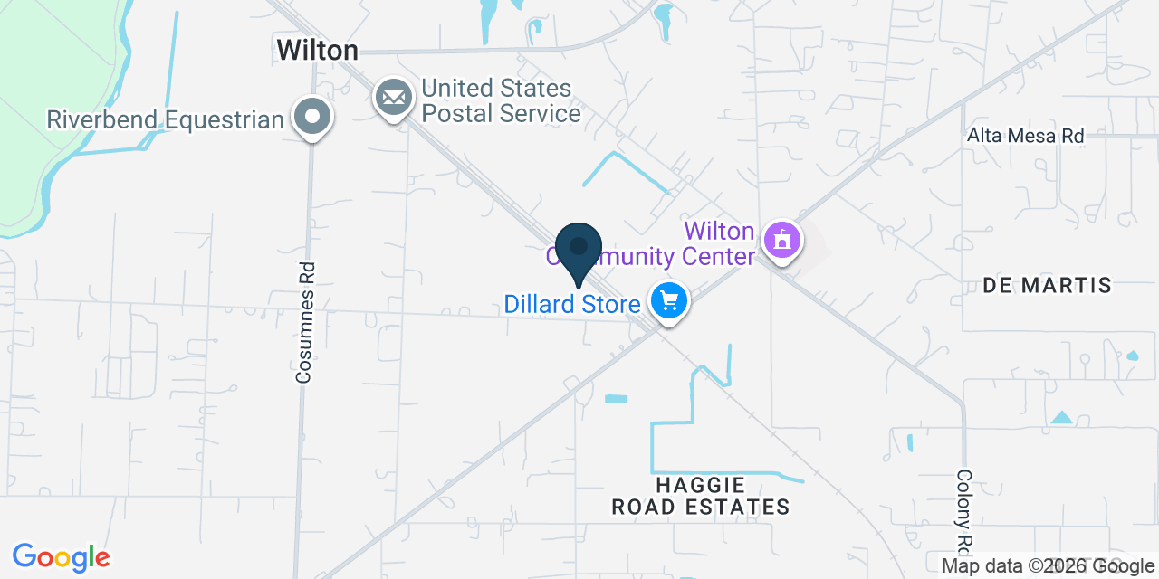 Map showing Wilton, Sacramento County, CA