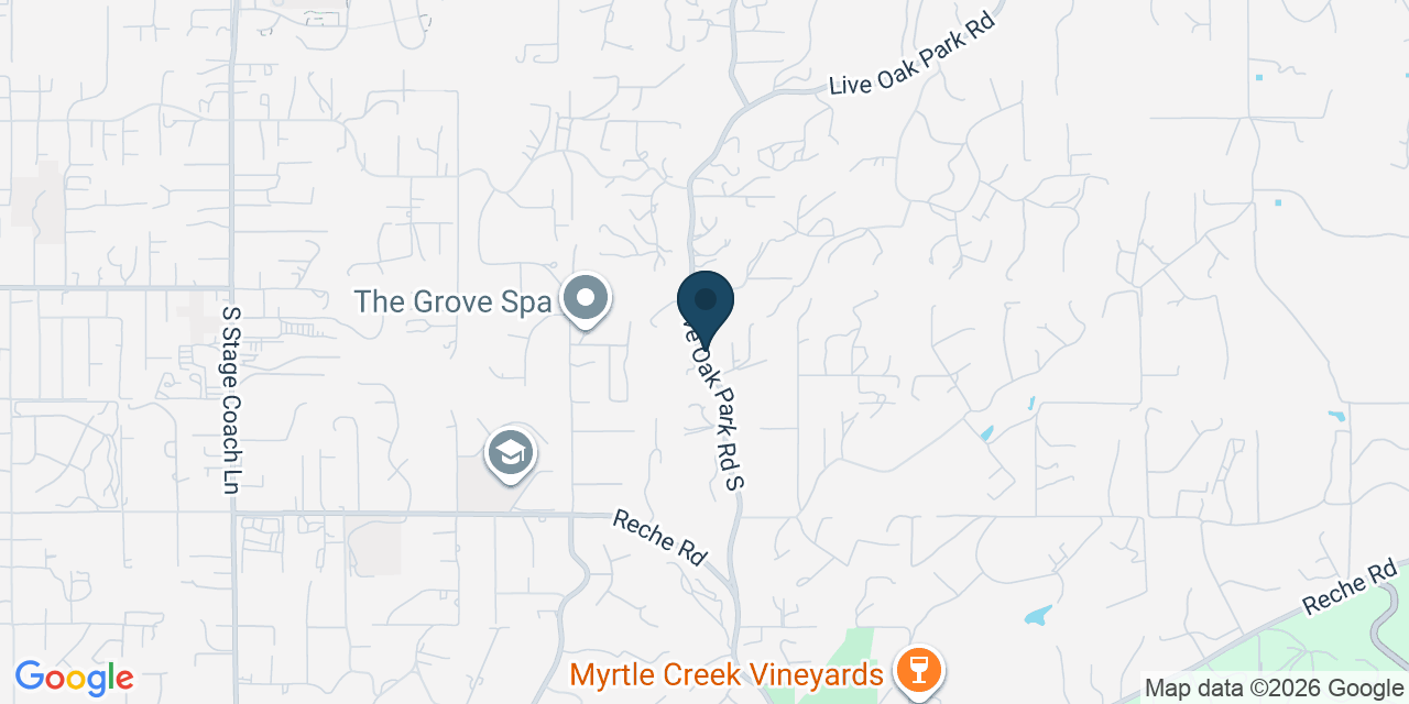 Map showing Fallbrook, San Diego County, CA