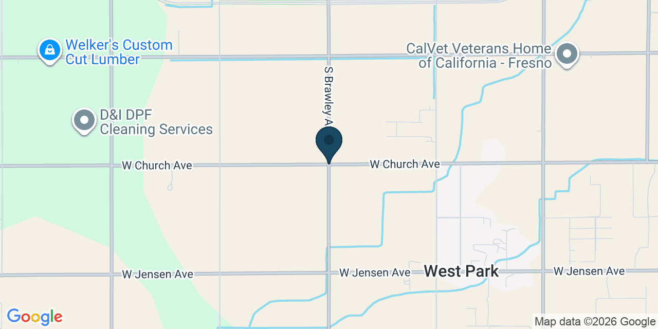Map showing Fresno County, CA