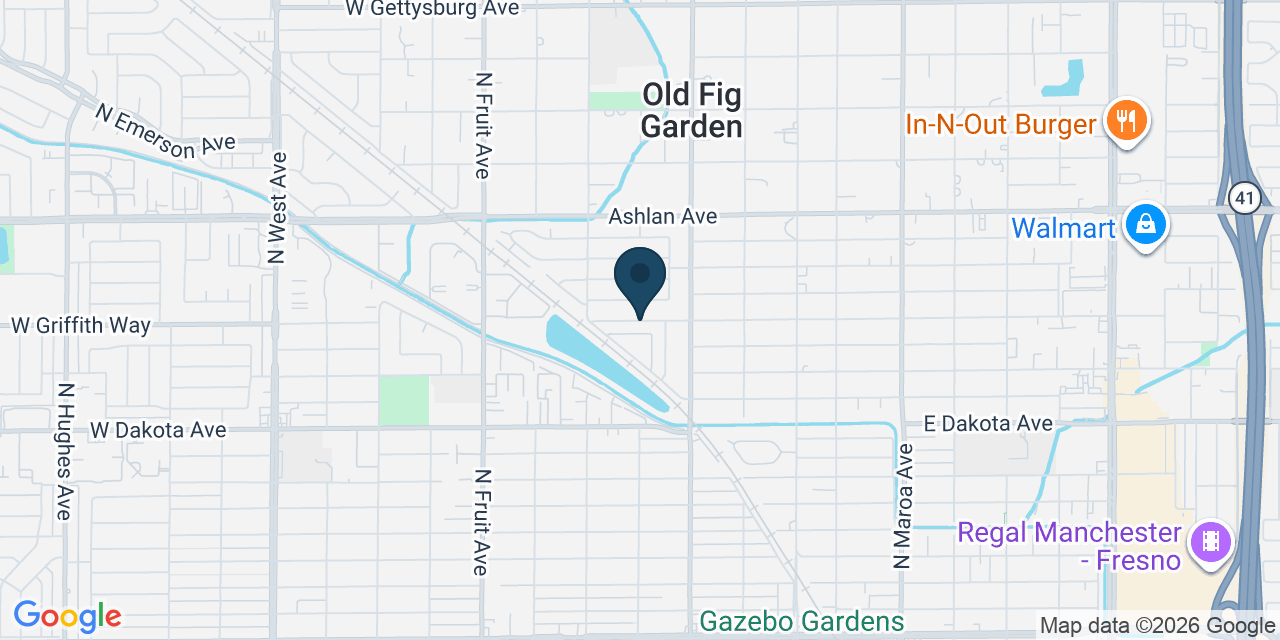 Map showing Fresno, Fresno County, CA
