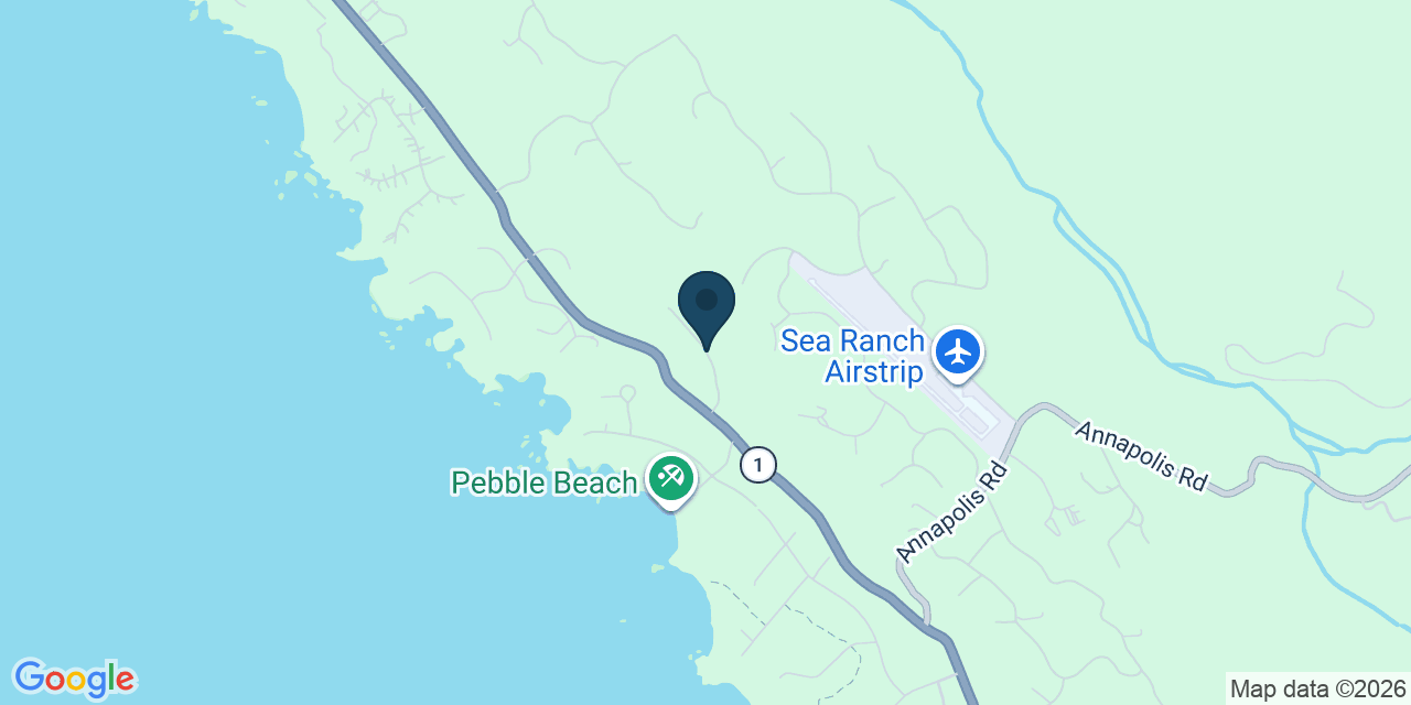 Map showing Sea Ranch, Sonoma County, CA