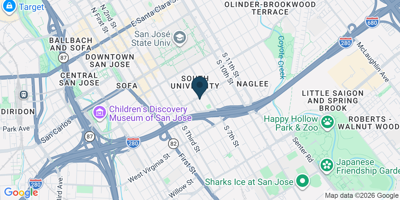 Map showing San Jose, Santa Clara County, CA