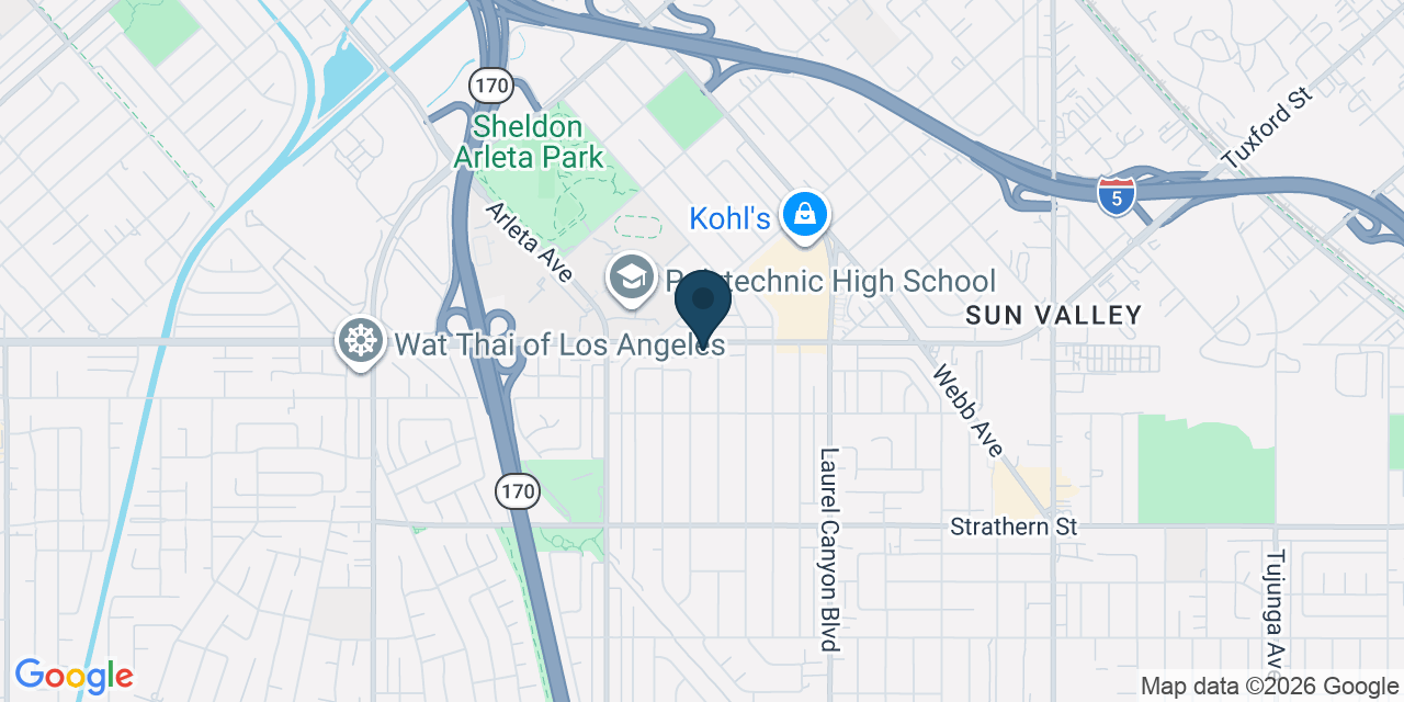 Map showing Los Angeles, Los Angeles County, CA