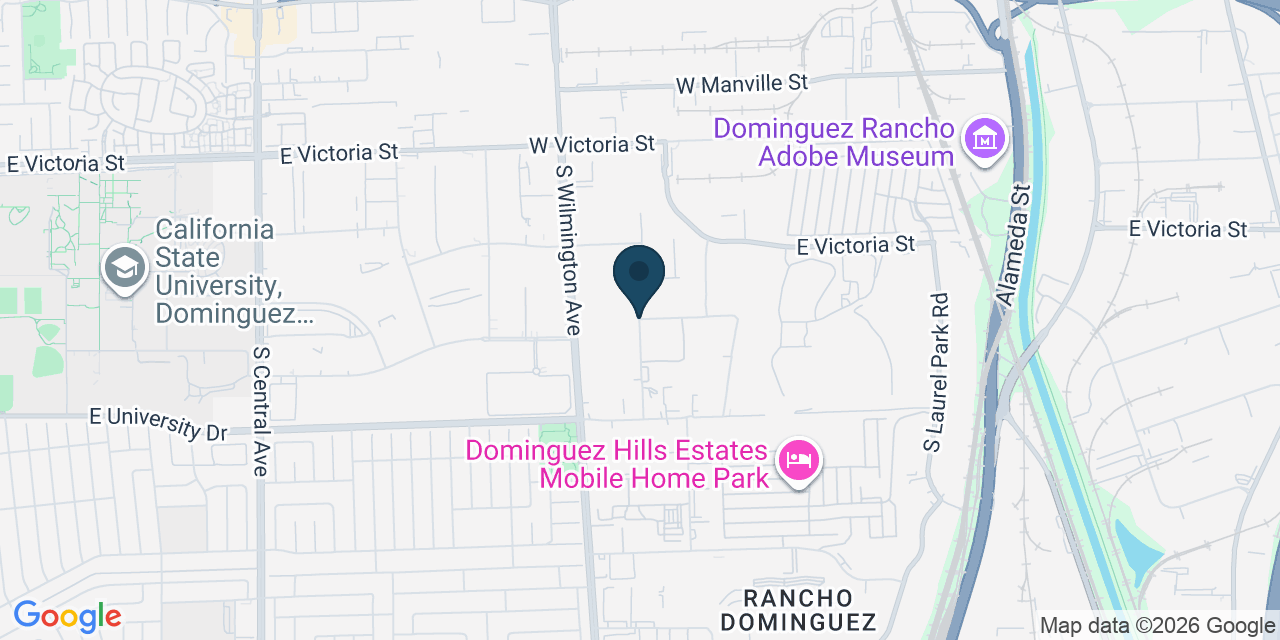 Map showing Los Angeles County, CA