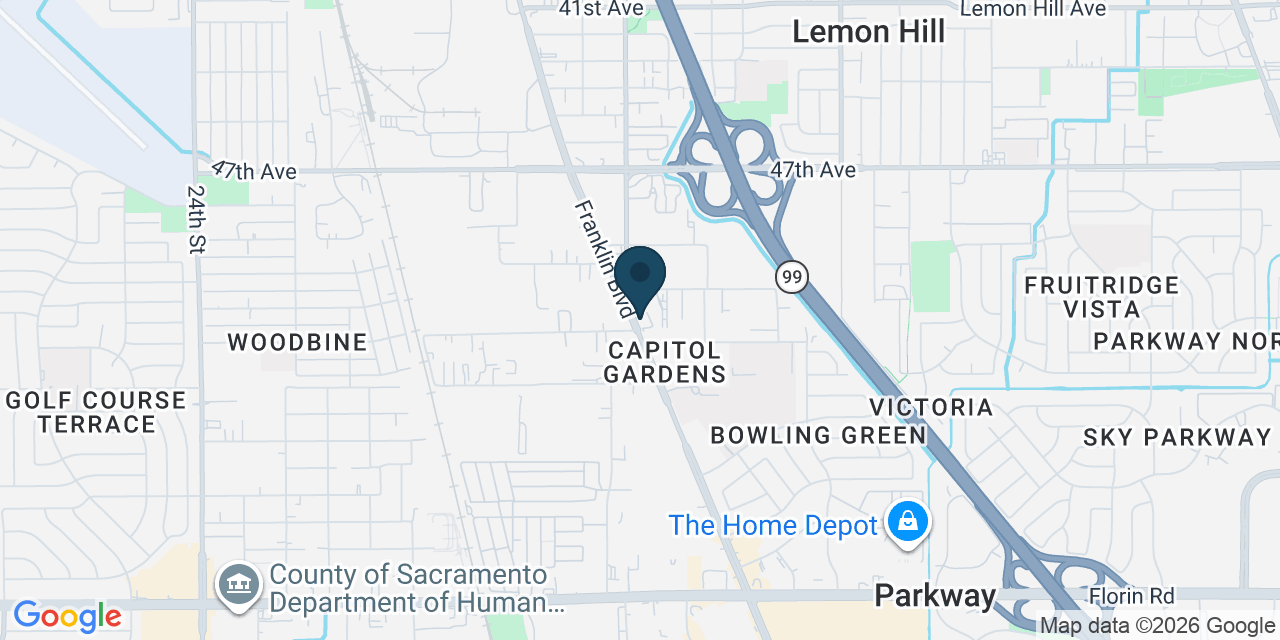 Map showing Sacramento, Sacramento County, CA