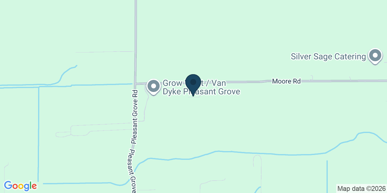 Map showing Pleasant Grove, Sutter County, CA