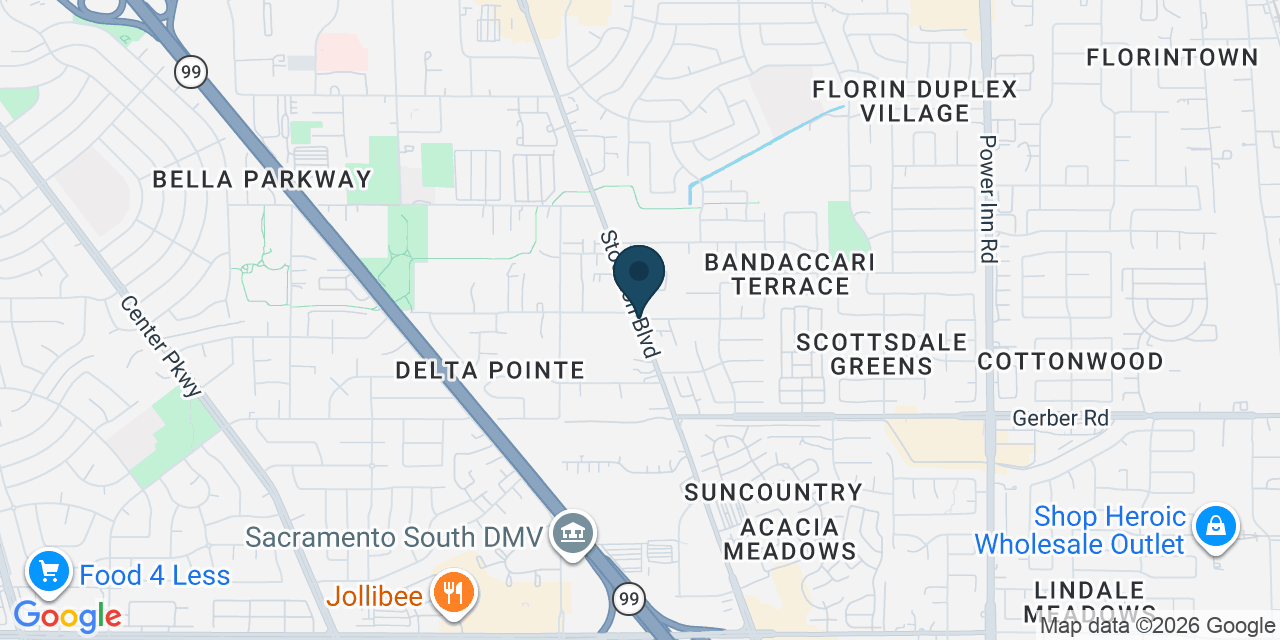 Map showing Florin, Sacramento County, CA