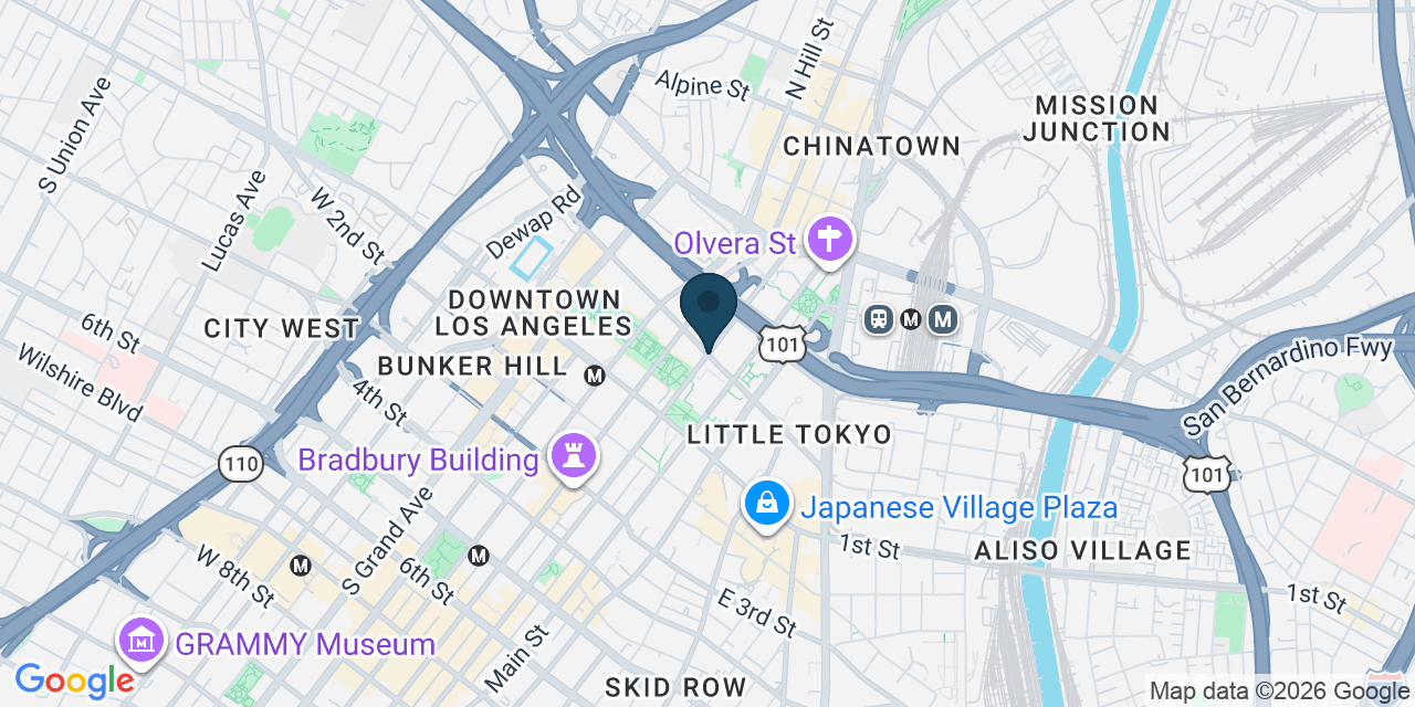 Map showing Los Angeles, Los Angeles County, CA