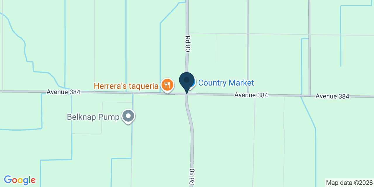 Map showing Tulare County, CA
