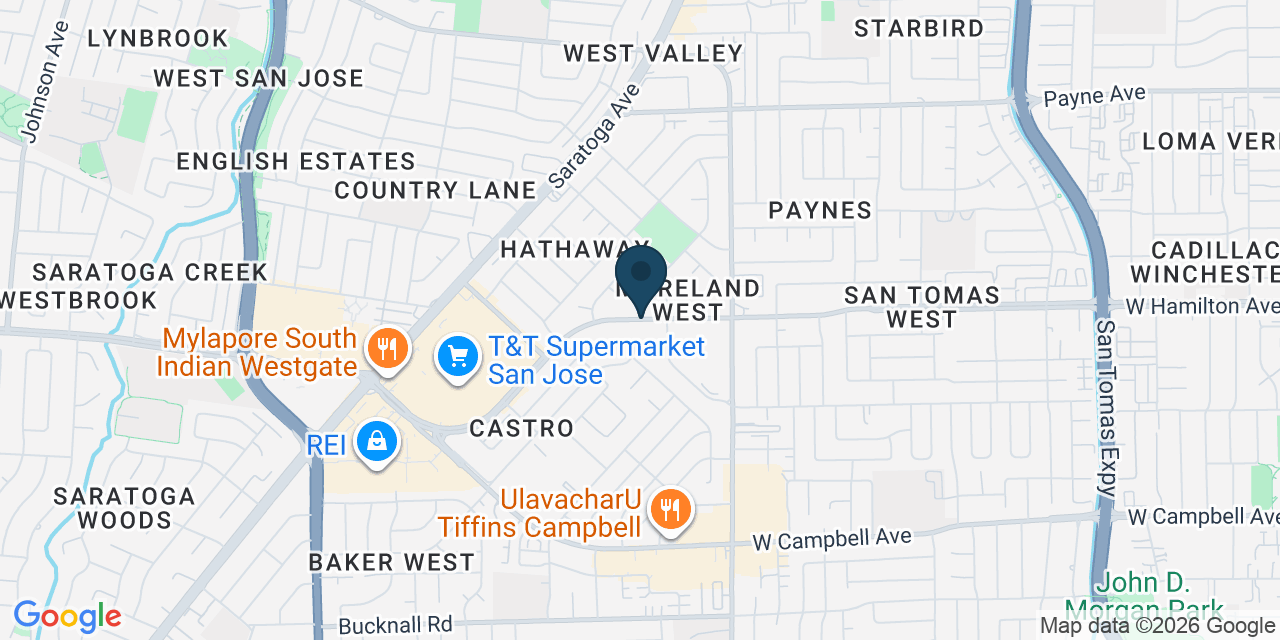 Map showing San Jose, Santa Clara County, CA