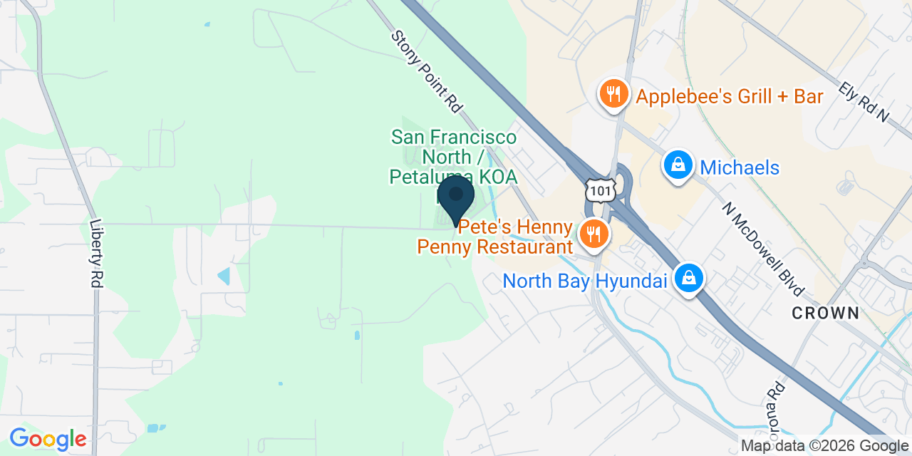 Map showing Sonoma County, CA