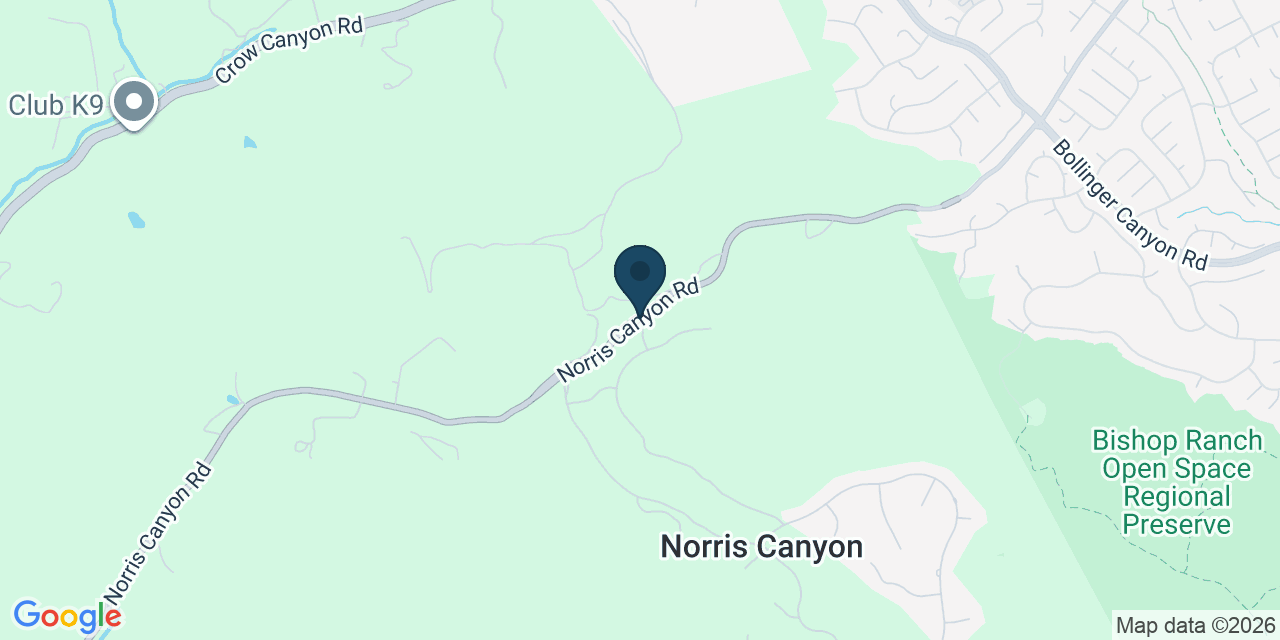 Map showing Norris Canyon, Contra Costa County, CA
