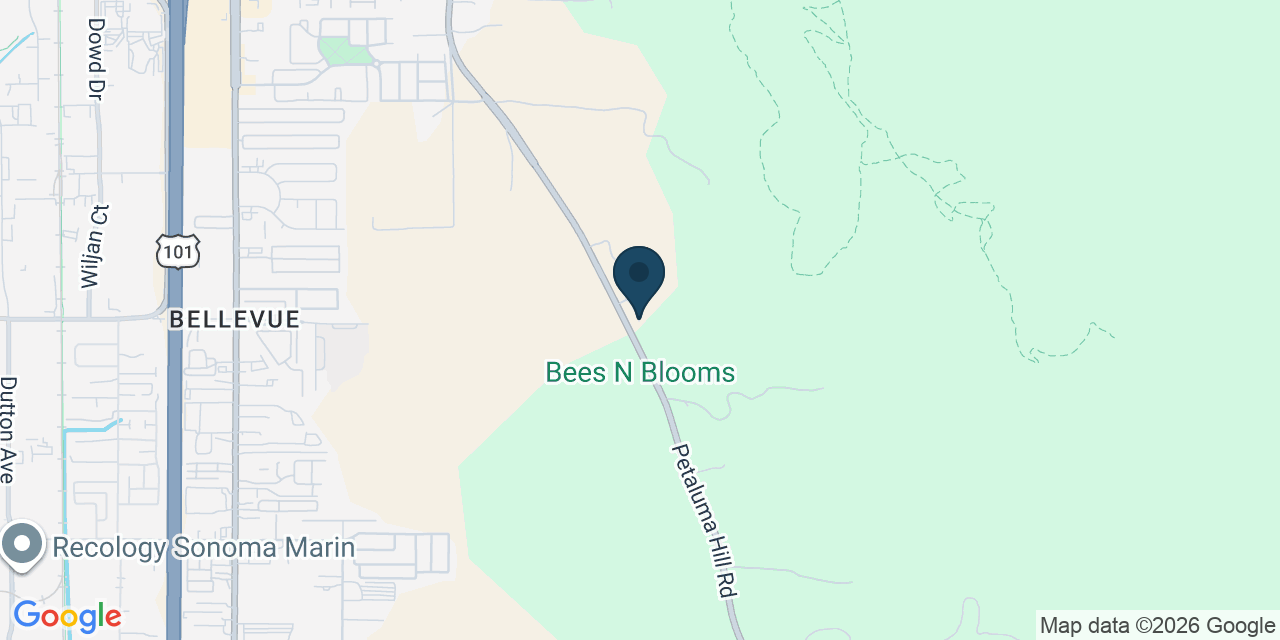 Map showing Santa Rosa, Sonoma County, CA