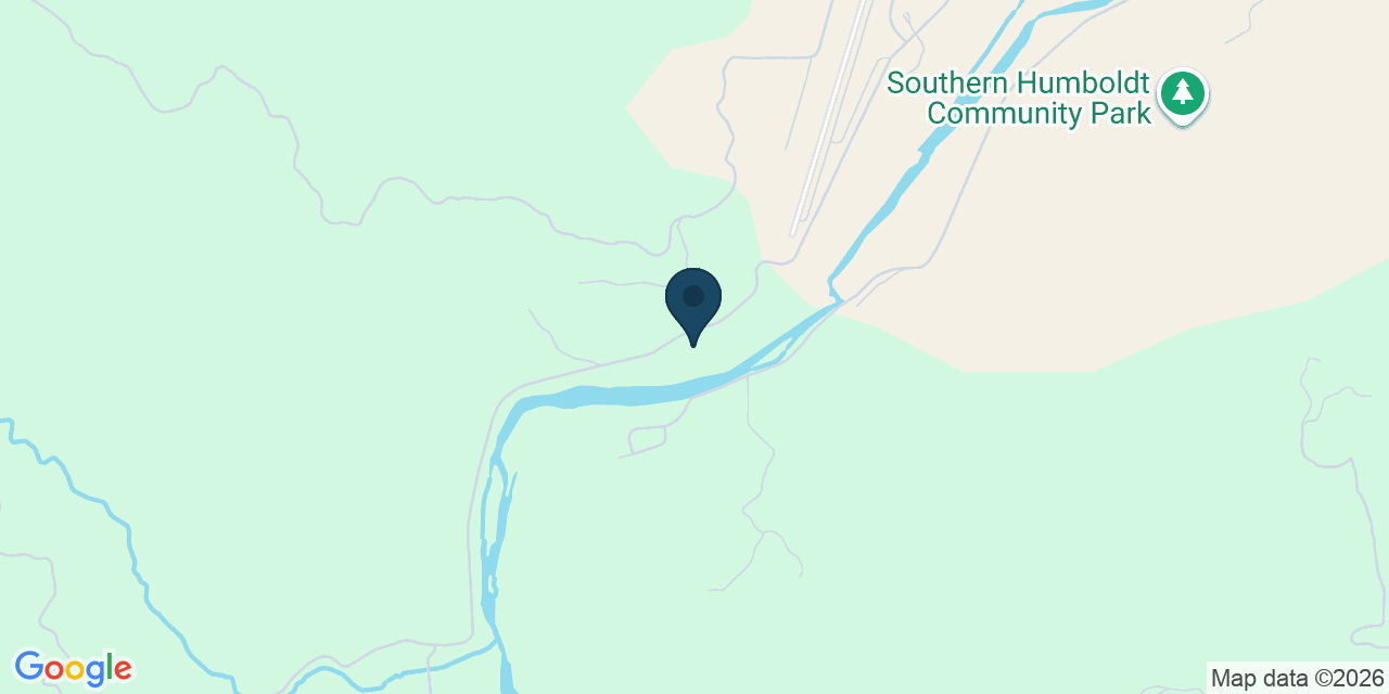 Map showing Garberville, Humboldt County, CA