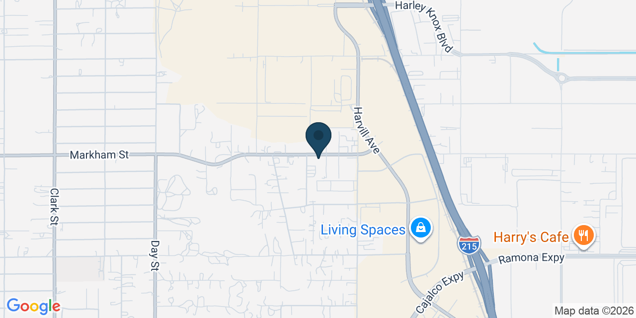 Map showing Perris, Riverside County, CA