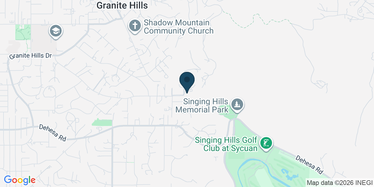 Map showing El Cajon, San Diego County, CA