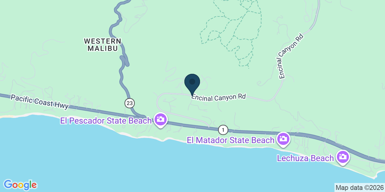 Map showing Malibu, Los Angeles County, CA