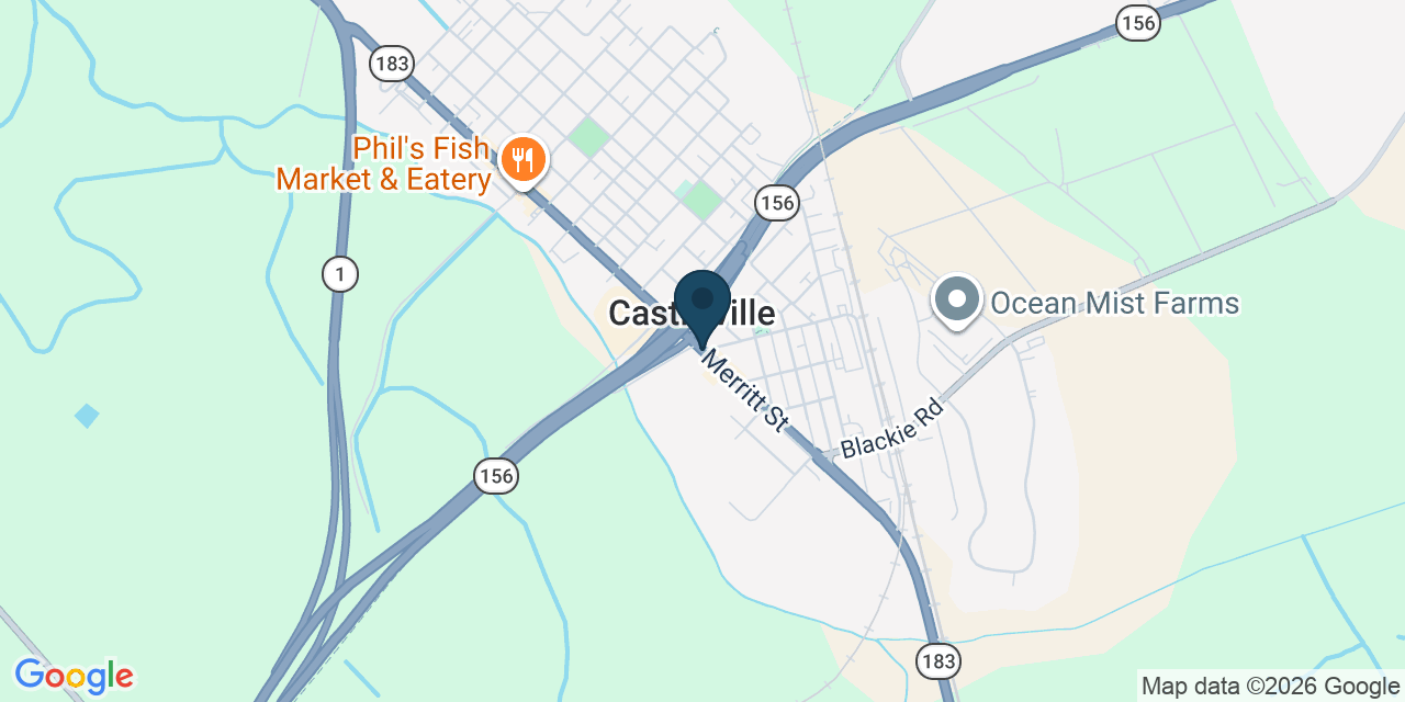 Map showing Castroville, Monterey County, CA
