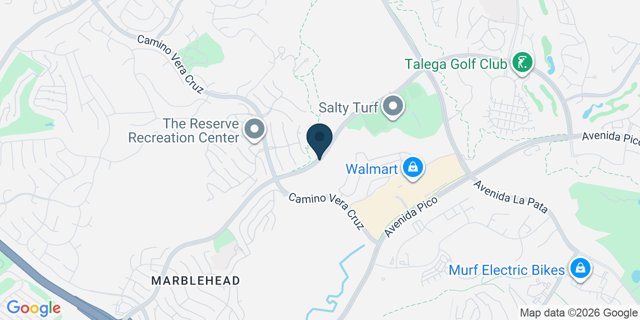 Map showing San Clemente, Orange County, CA