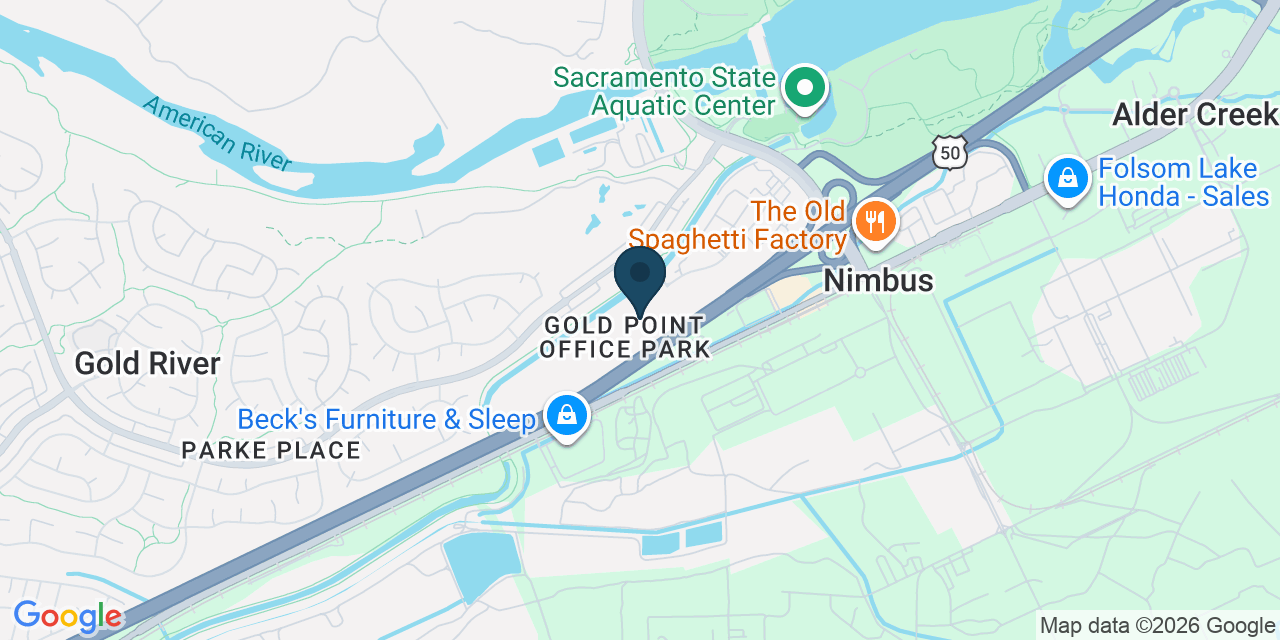 Map showing Gold River, Sacramento County, CA