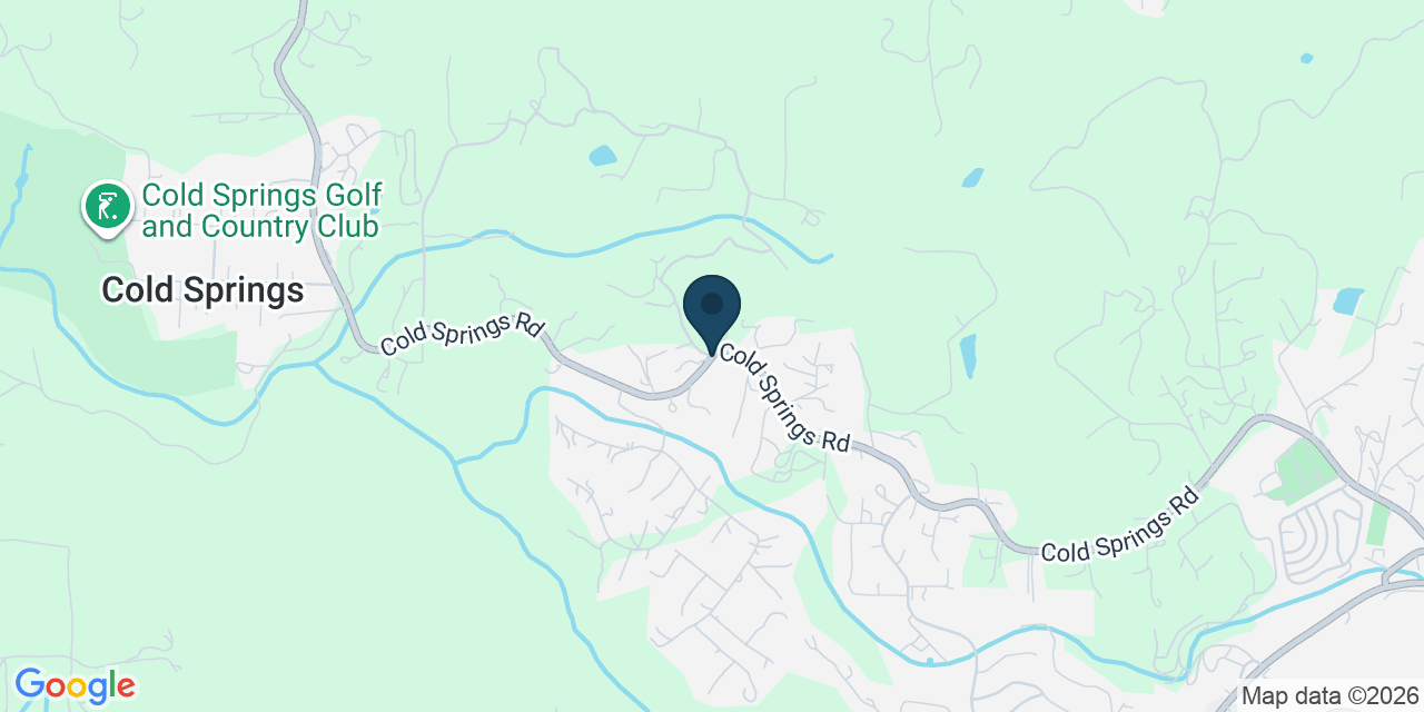 Map showing El Dorado County, CA