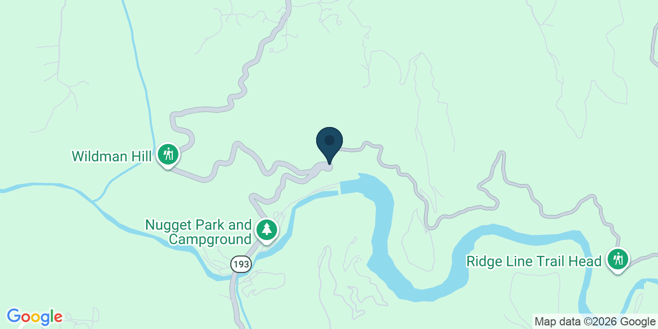 Map showing El Dorado County, CA