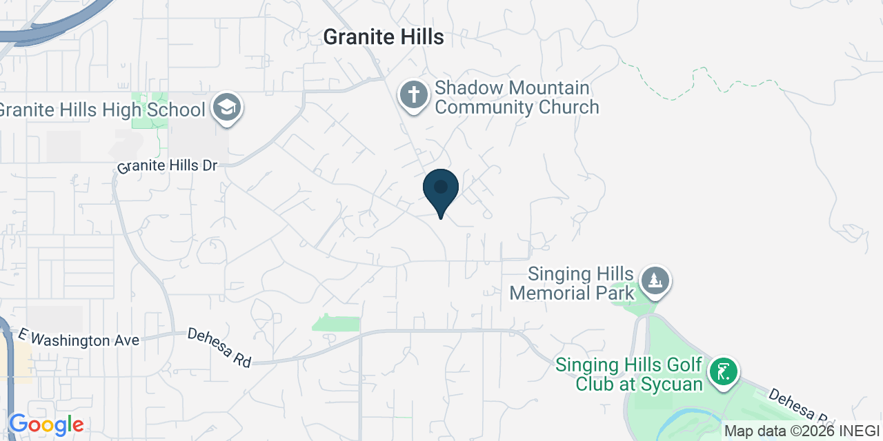 Map showing El Cajon, San Diego County, CA