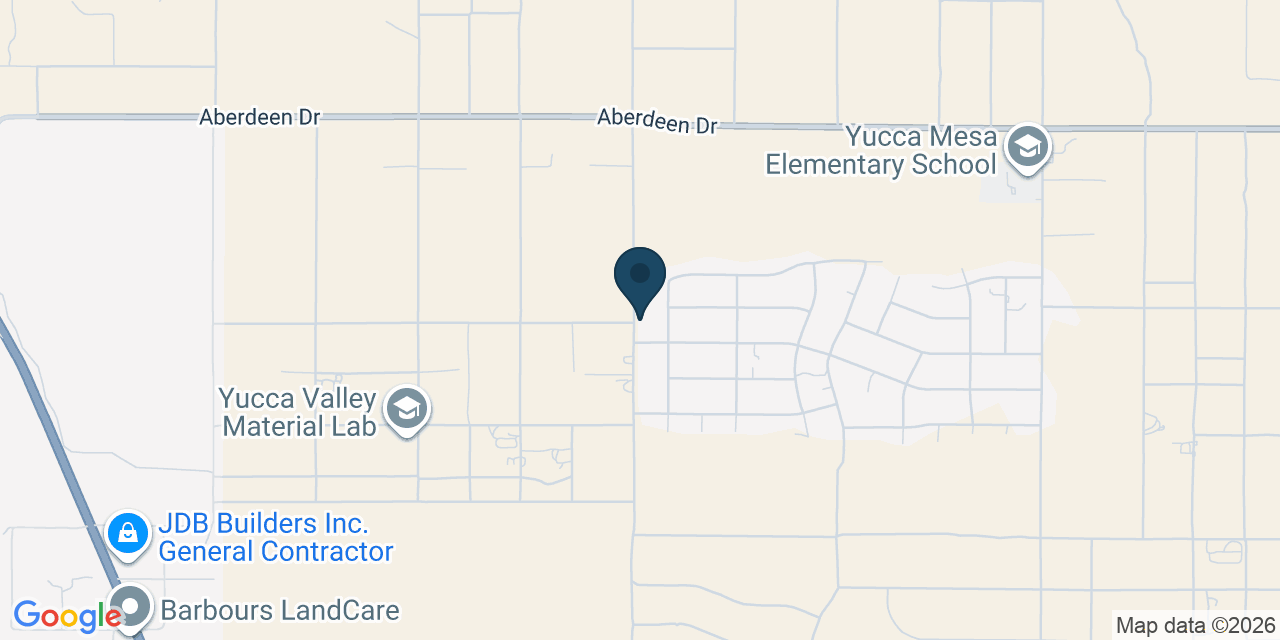 Map showing Yucca Valley, San Bernardino County, CA