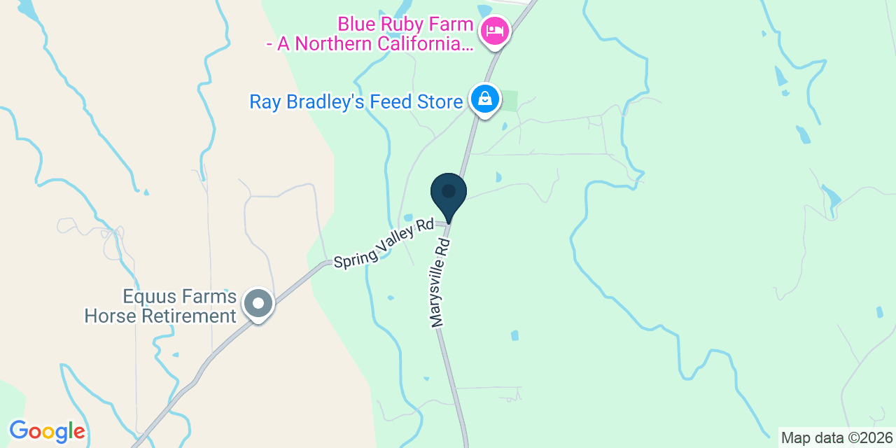 Map showing Yuba County, CA