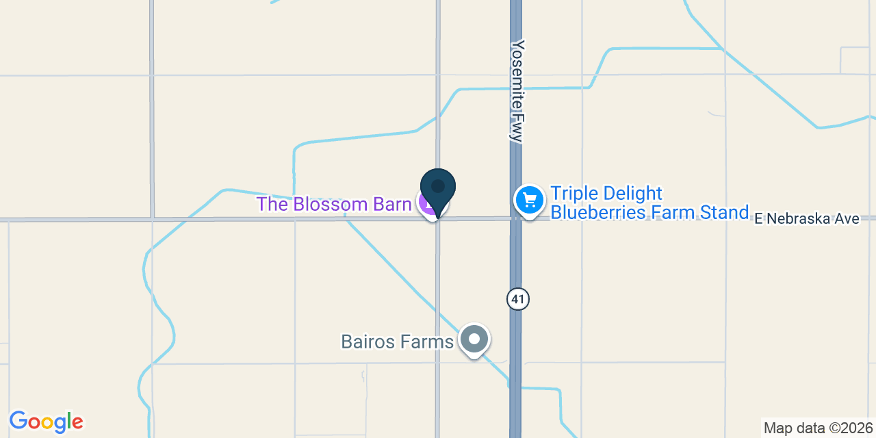 Map showing Fresno County, CA