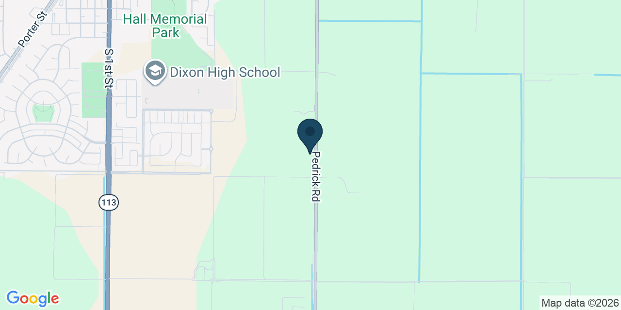 Map showing Dixon, Solano County, CA