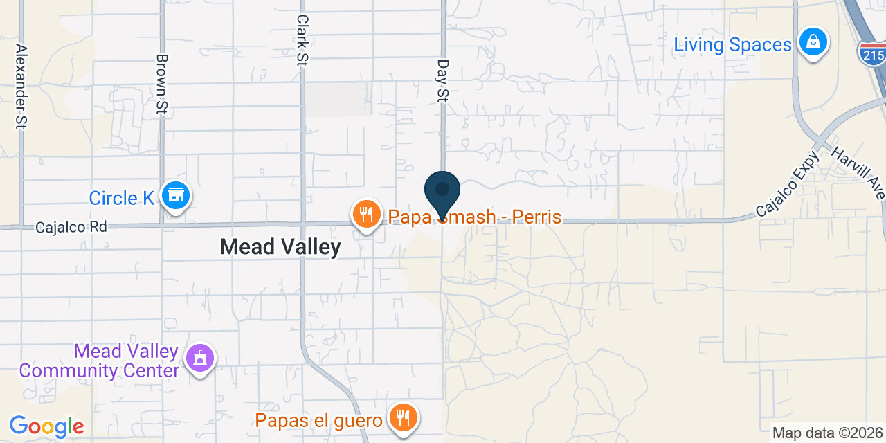 Map showing Perris, Riverside County, CA