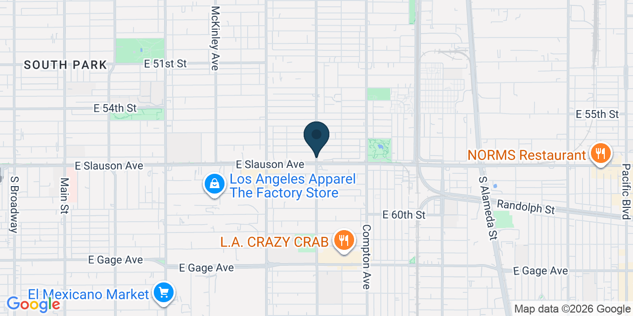 Map showing Los Angeles County, CA