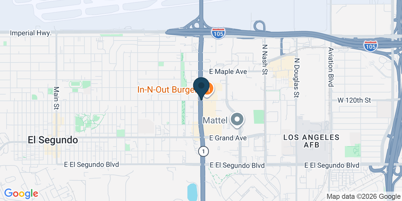Map showing Los Angeles County, CA