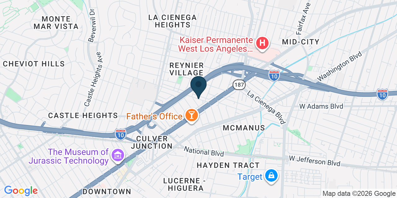 Map showing Los Angeles County, CA