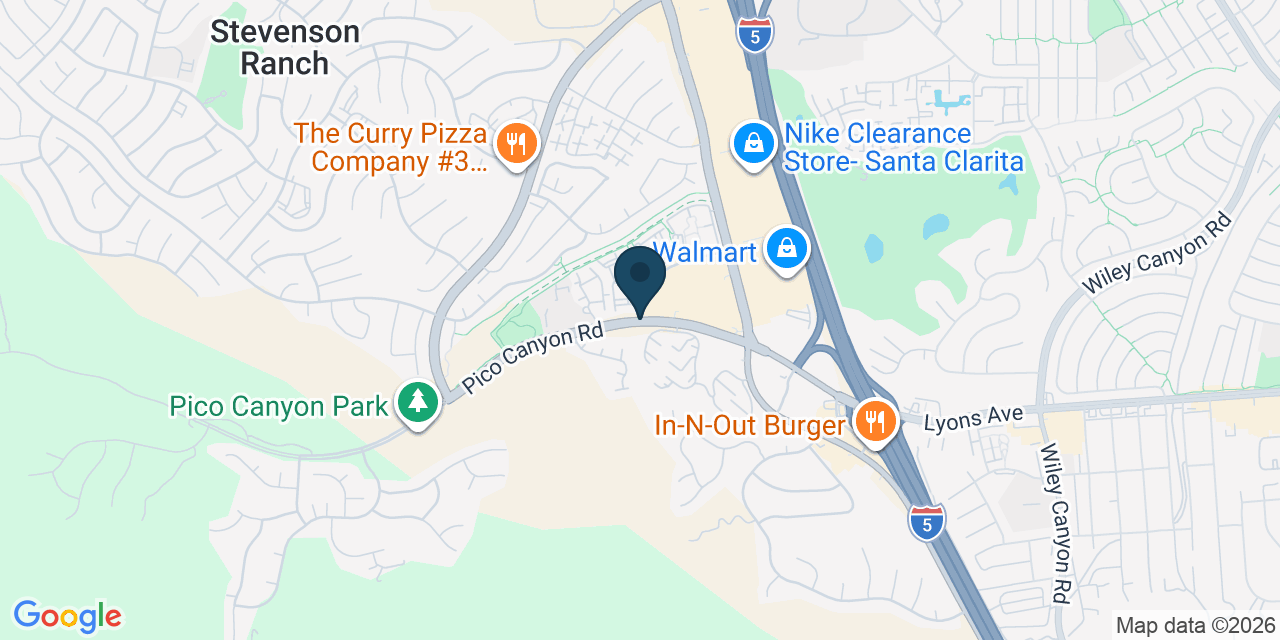 Map showing Stevenson Ranch, Los Angeles County, CA