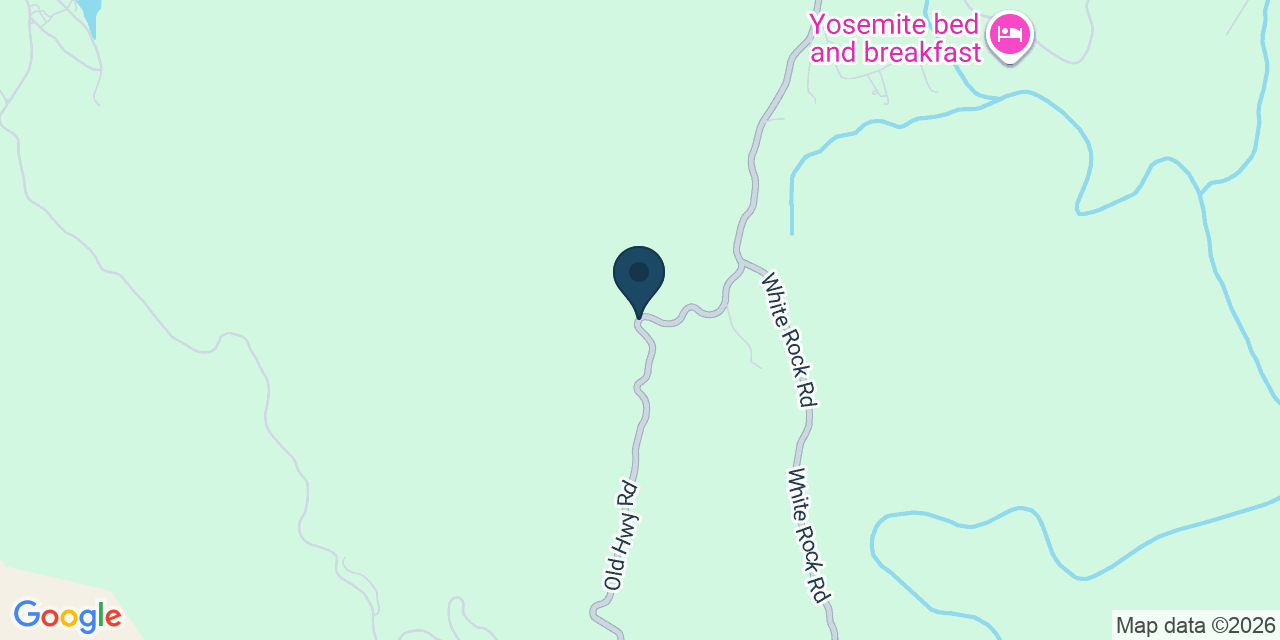 Map showing Mariposa County, CA