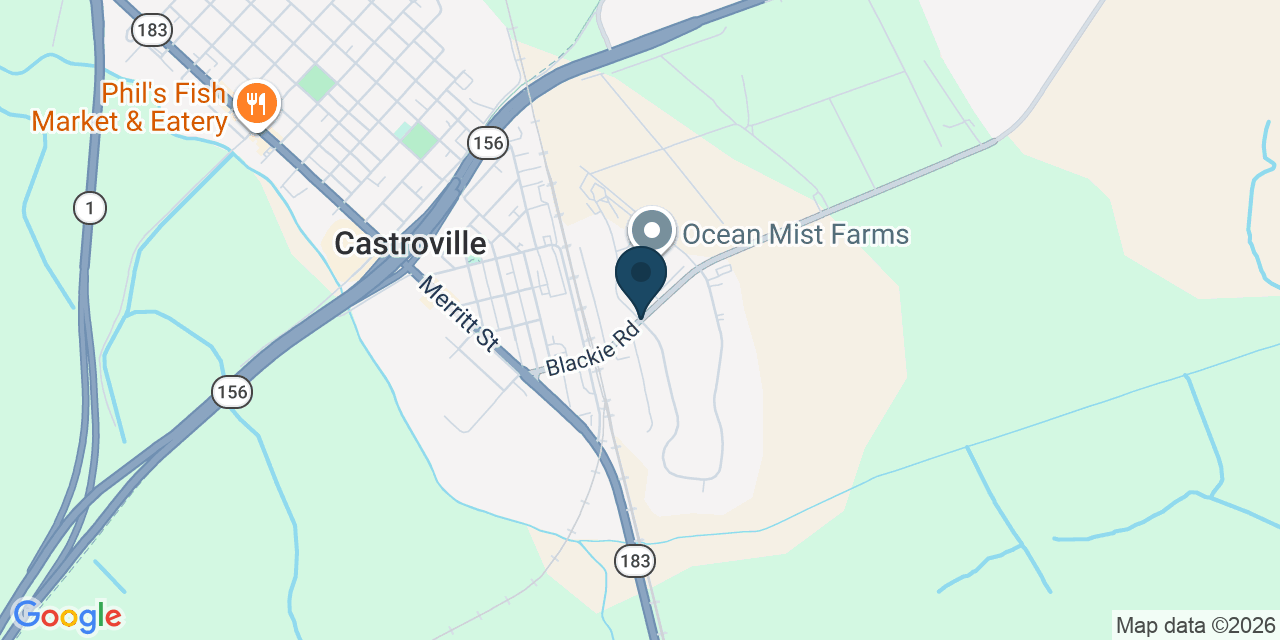 Map showing Monterey County, CA