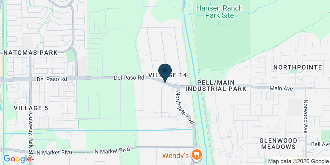 Map showing North Sacramento, Sacramento County, CA