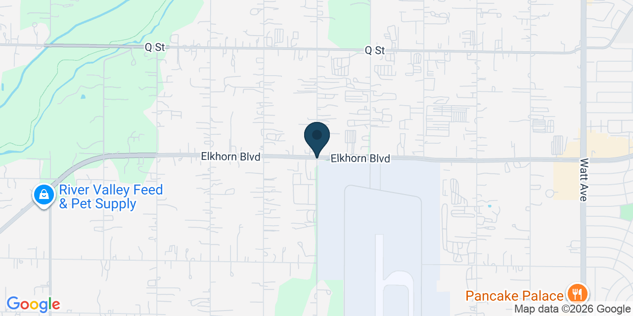 Map showing Rio Linda, Sacramento County, CA