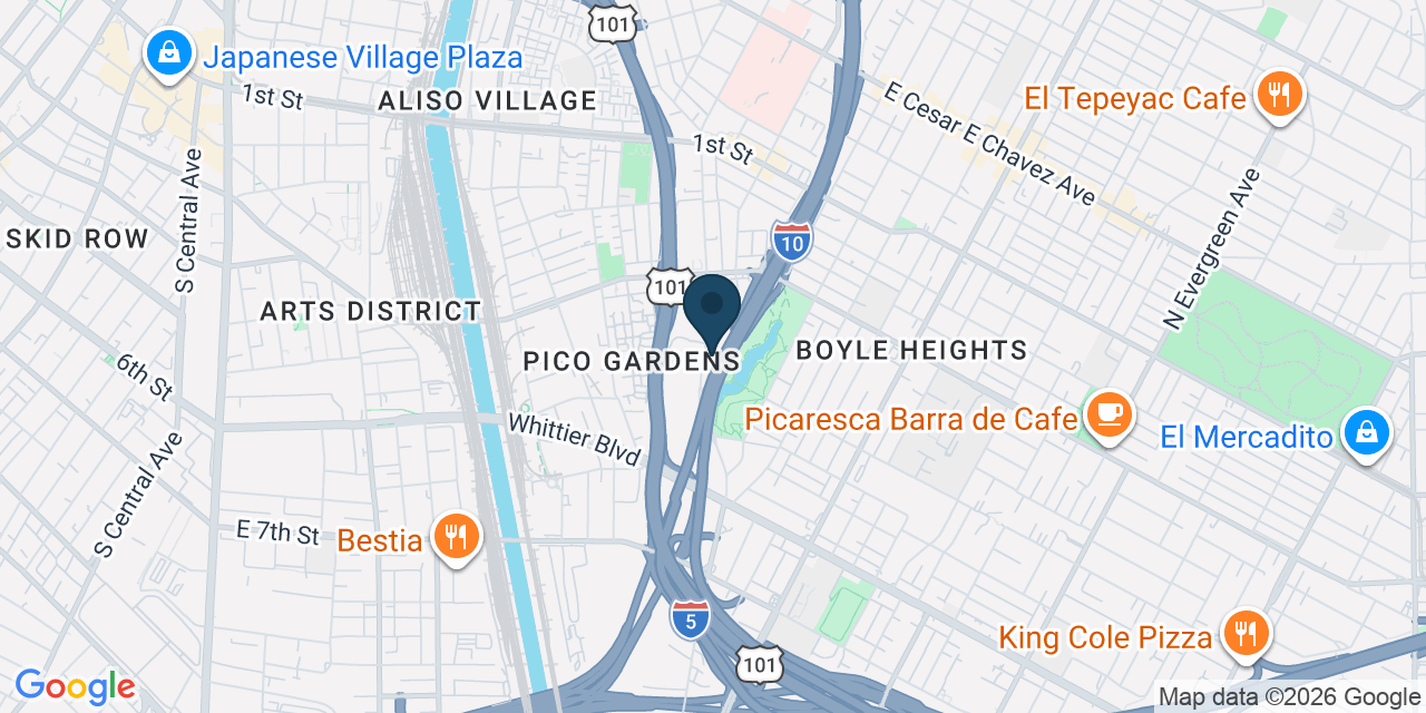 Map showing Los Angeles, Los Angeles County, CA