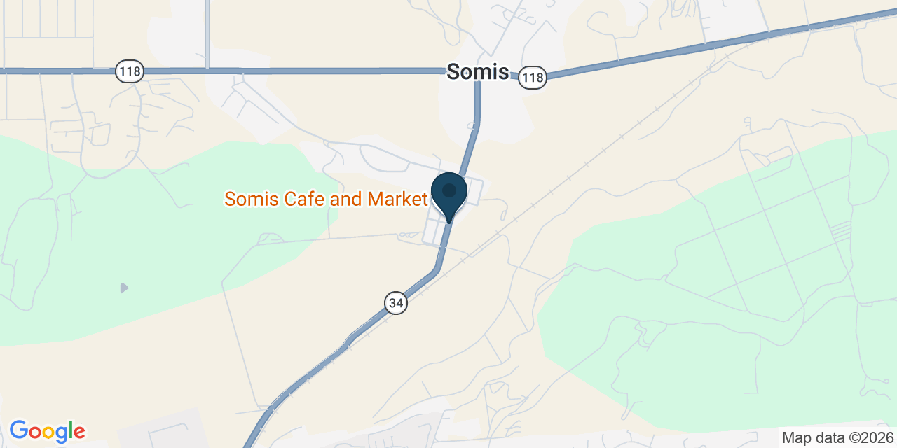 Map showing Somis, Ventura County, CA