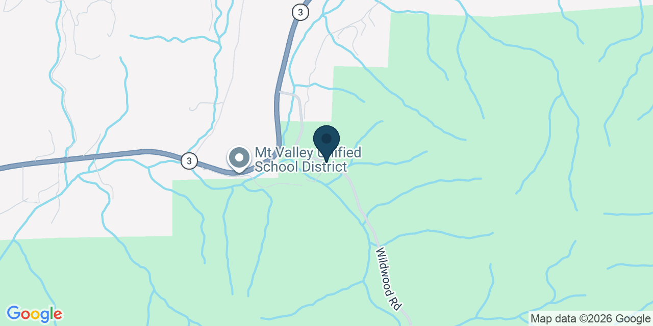 Map showing Hayfork, Trinity County, CA