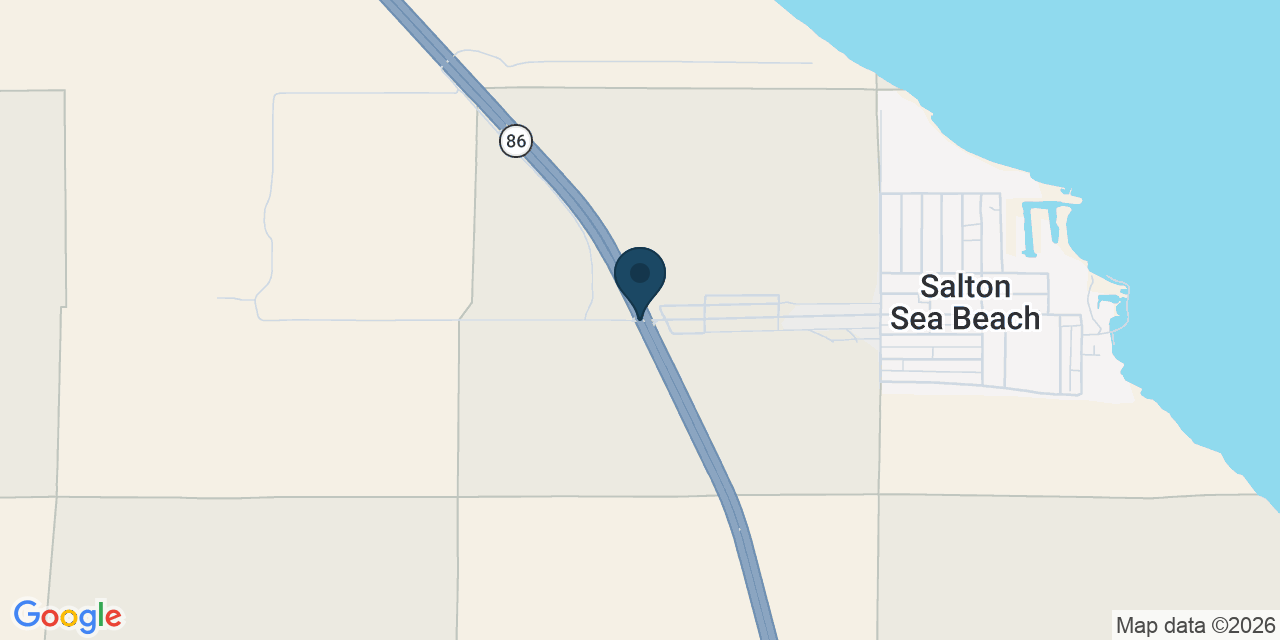Map showing Imperial County, CA