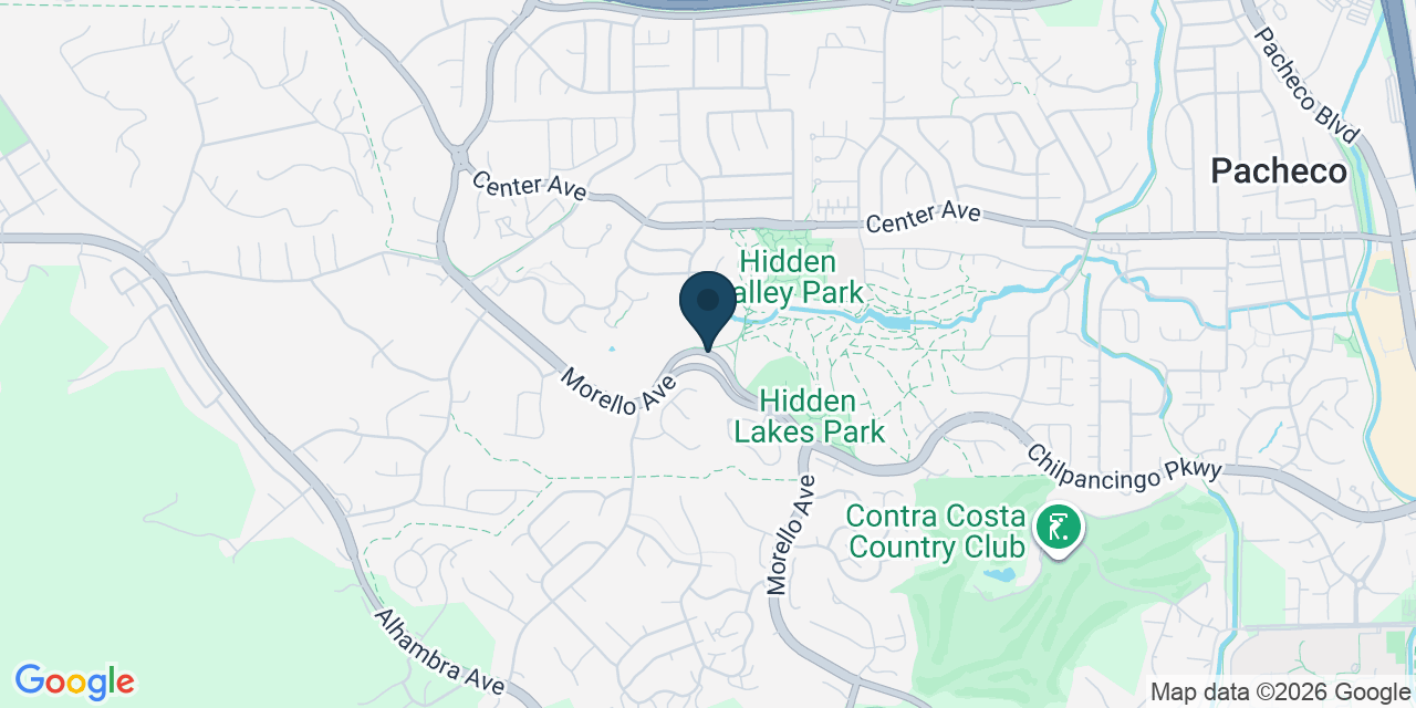 Map showing Contra Costa County, CA