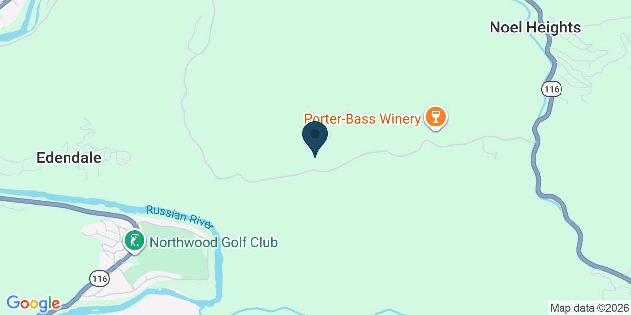 Map showing Guerneville, Sonoma County, CA