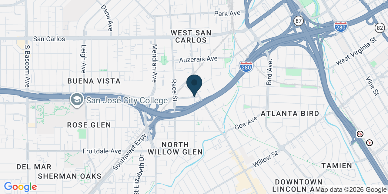Map showing San Jose, Santa Clara County, CA