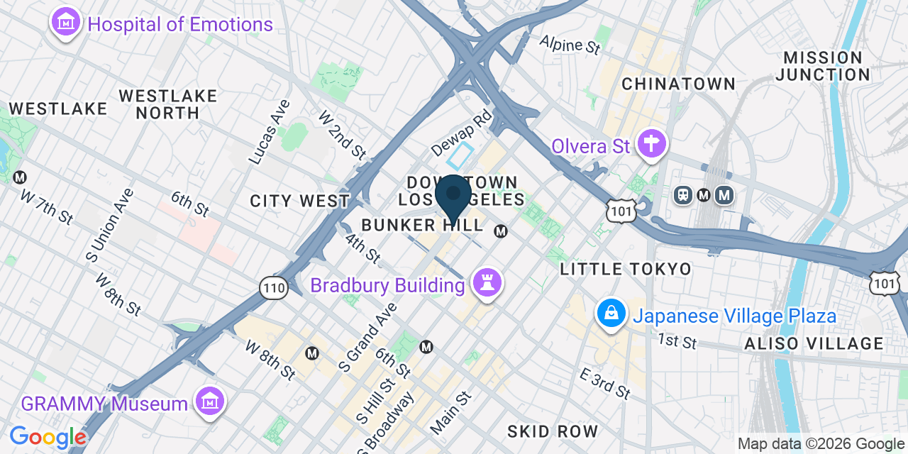 Map showing Los Angeles, Los Angeles County, CA