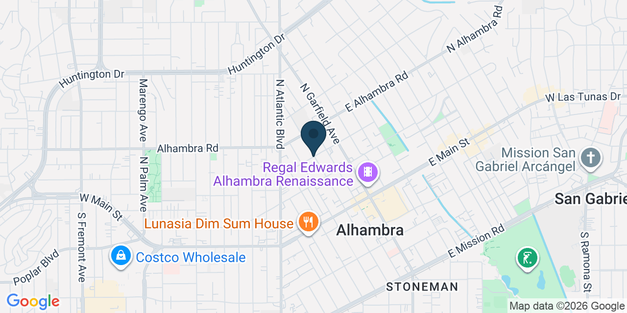 Map showing Los Angeles County, CA